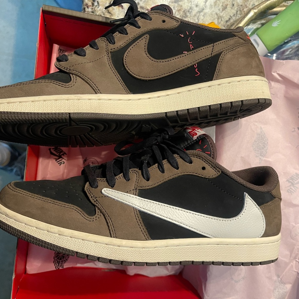 Travis scoot mocha retro 1 low size 12